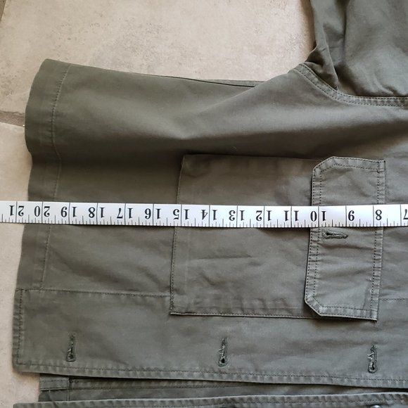 Vans Olive Green Women's Cropped Cargo Jacket - Size S - Picture 6 of 8